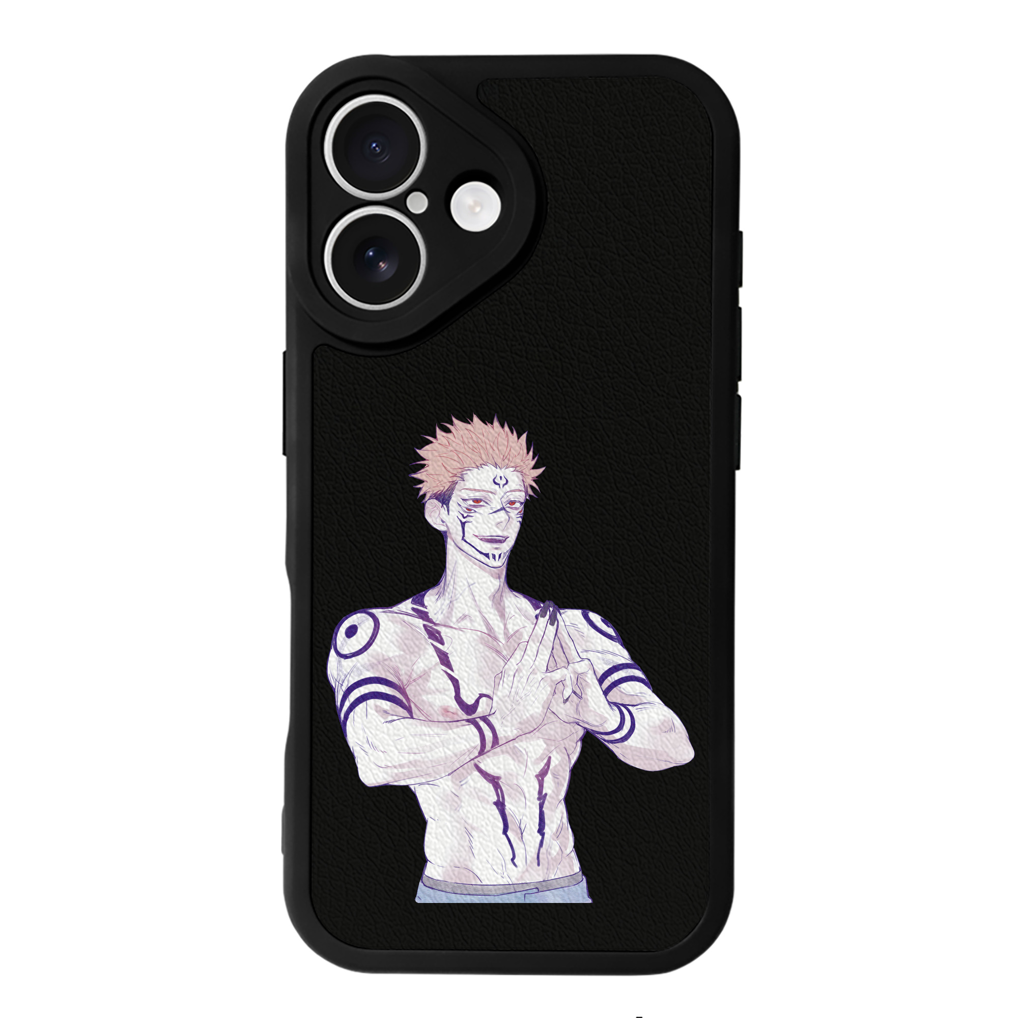 （画像用） 呪術廻戦 Jujutsu Kaisen 【iPhone 16シリーズ対応】シリコンスマホケース（レザー調） 材質：シリコン